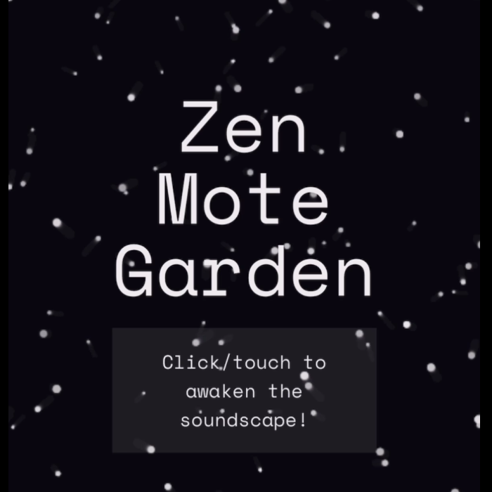 Zen Mote Garden сайт для заземления