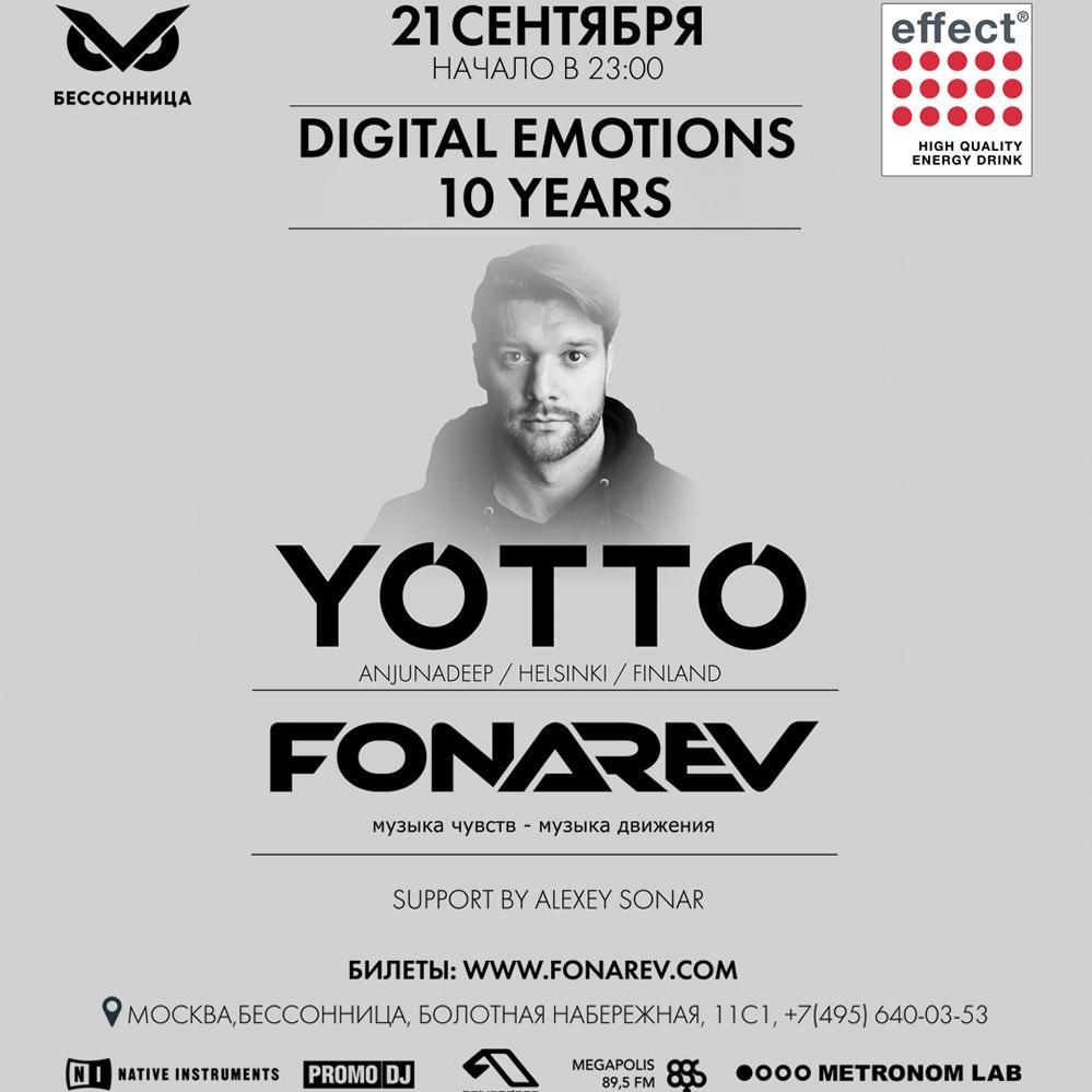 Digital Emotions 10 YO w/ Yotto, Fonarev