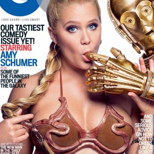 Журнал GQ выпустил скандальную фотосессию с актрисой и сценаристкой Эми Шумер на тему «Звёздных войн».